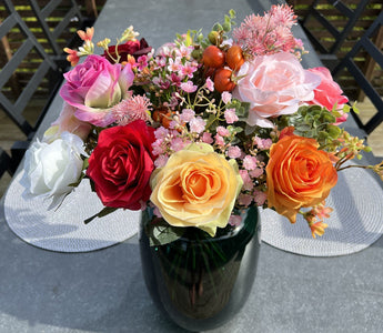 Bukett Flame Roses-2