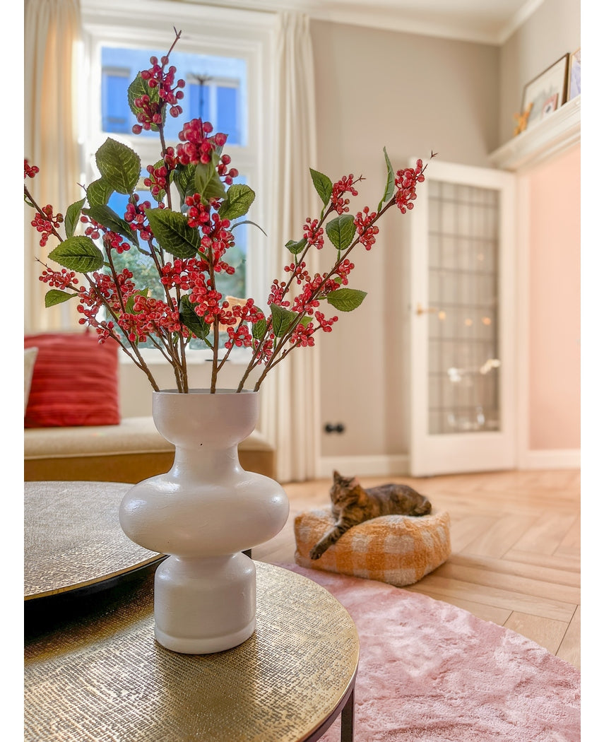 Kunstig Gren Med Bær Rød 64cm