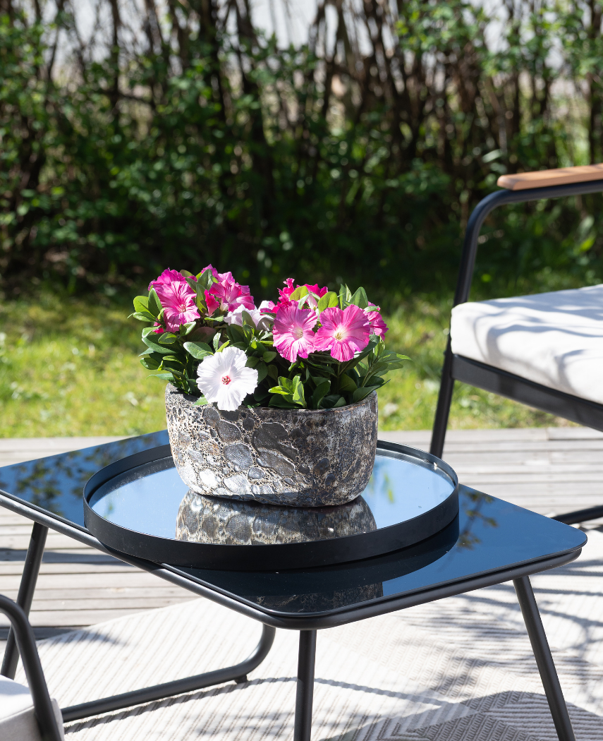 Kunstig Petunia Mørk Rosa UV i Potte 25 cm