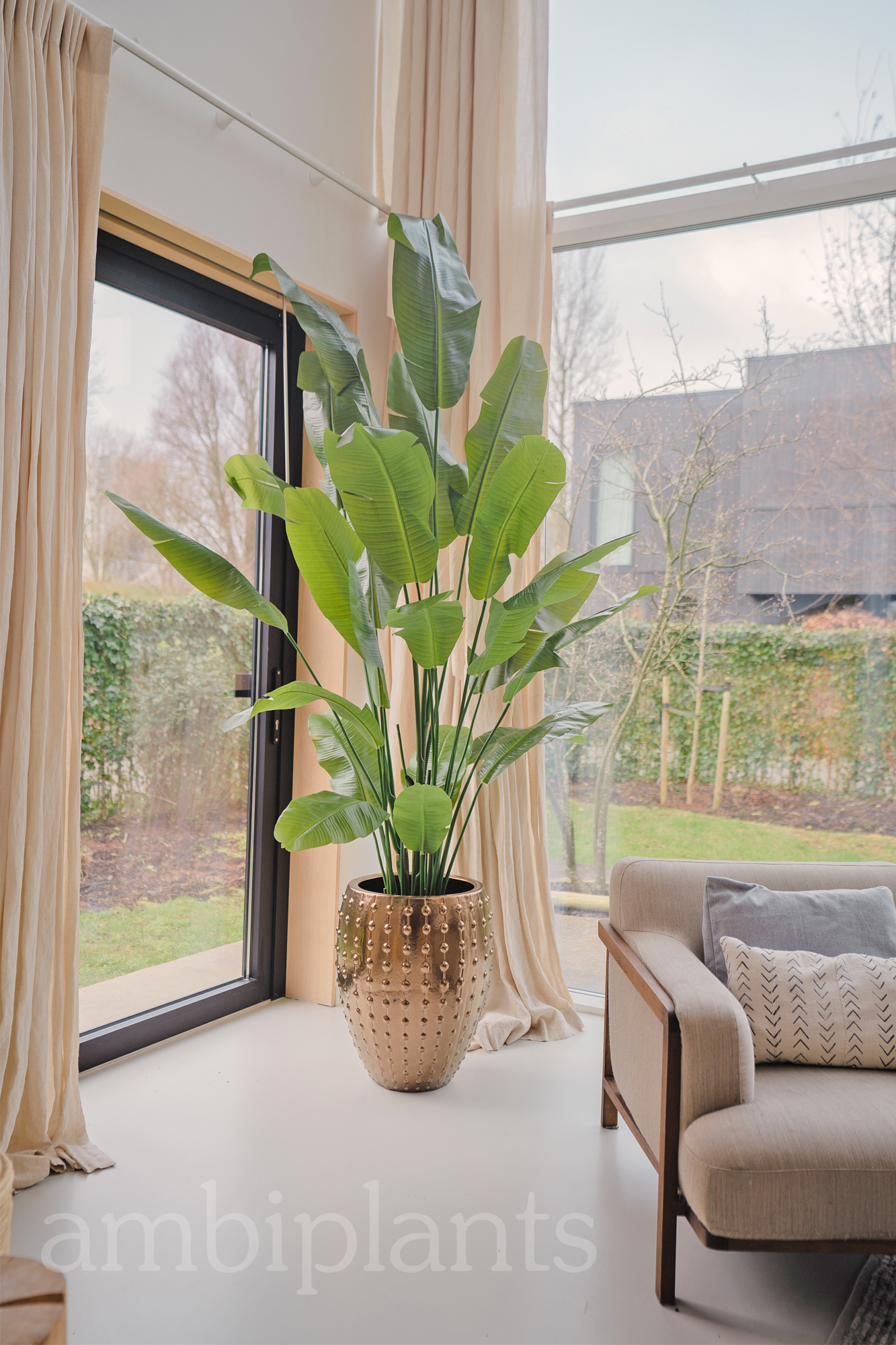 Kunstig Strelitzia Nicolai Deluxe 210cm