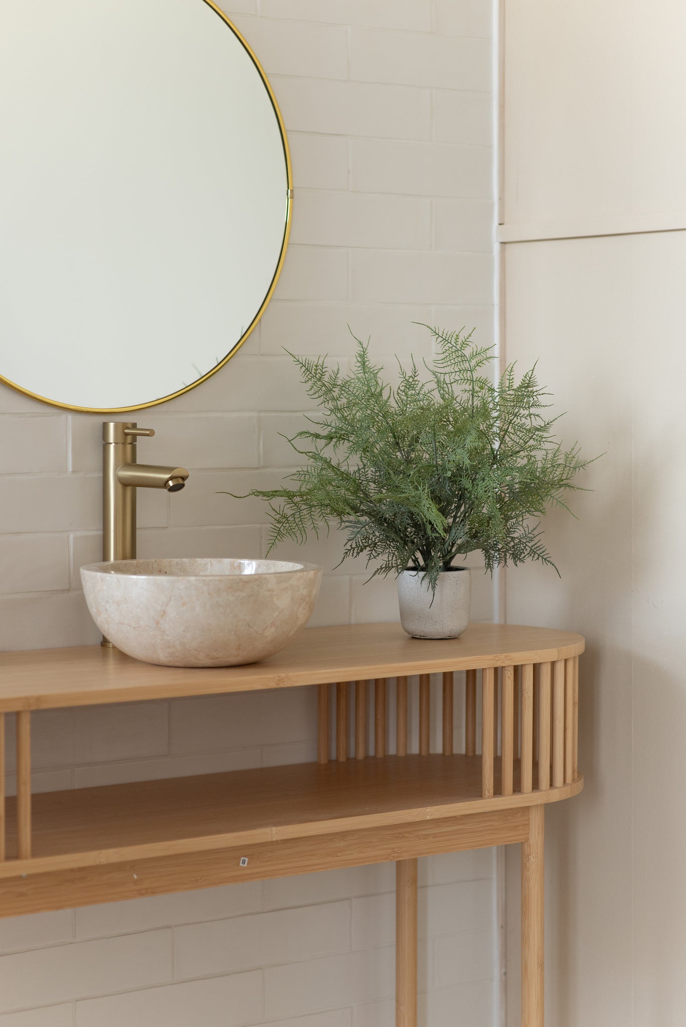 Kunstig Asparges bregne i Krukke 43cm