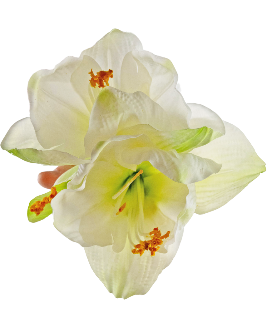 Kunstig Amaryllis Blomst Hvit 66cm