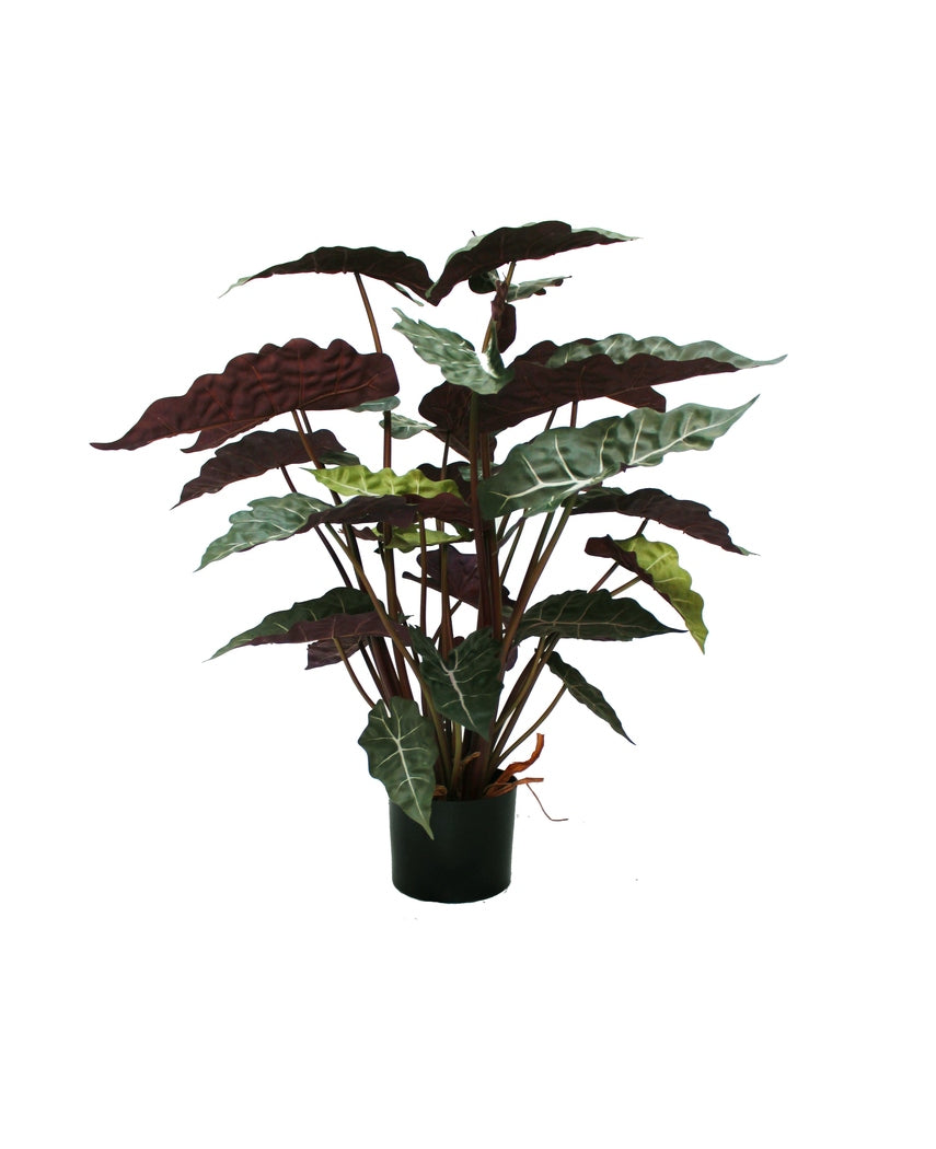 Kunstig Alocasia Grønn/Rød 100cm