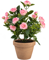 Kunstig Rosebusk i Potte Rosa UV 45cm