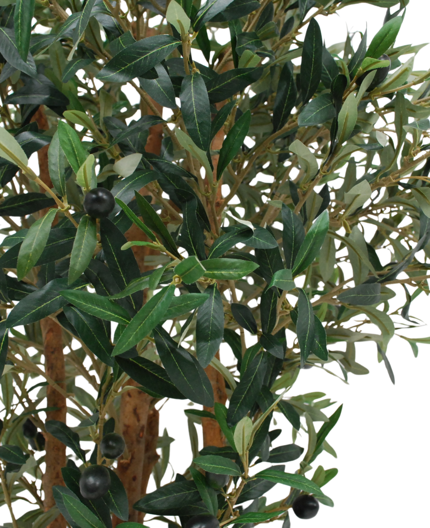 Kunstig Olivenbusk m/Oliven UV 90cm