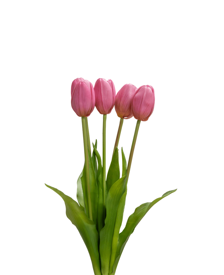 Kunstig Tulipanbukett Real Touch Lilla 40 cm