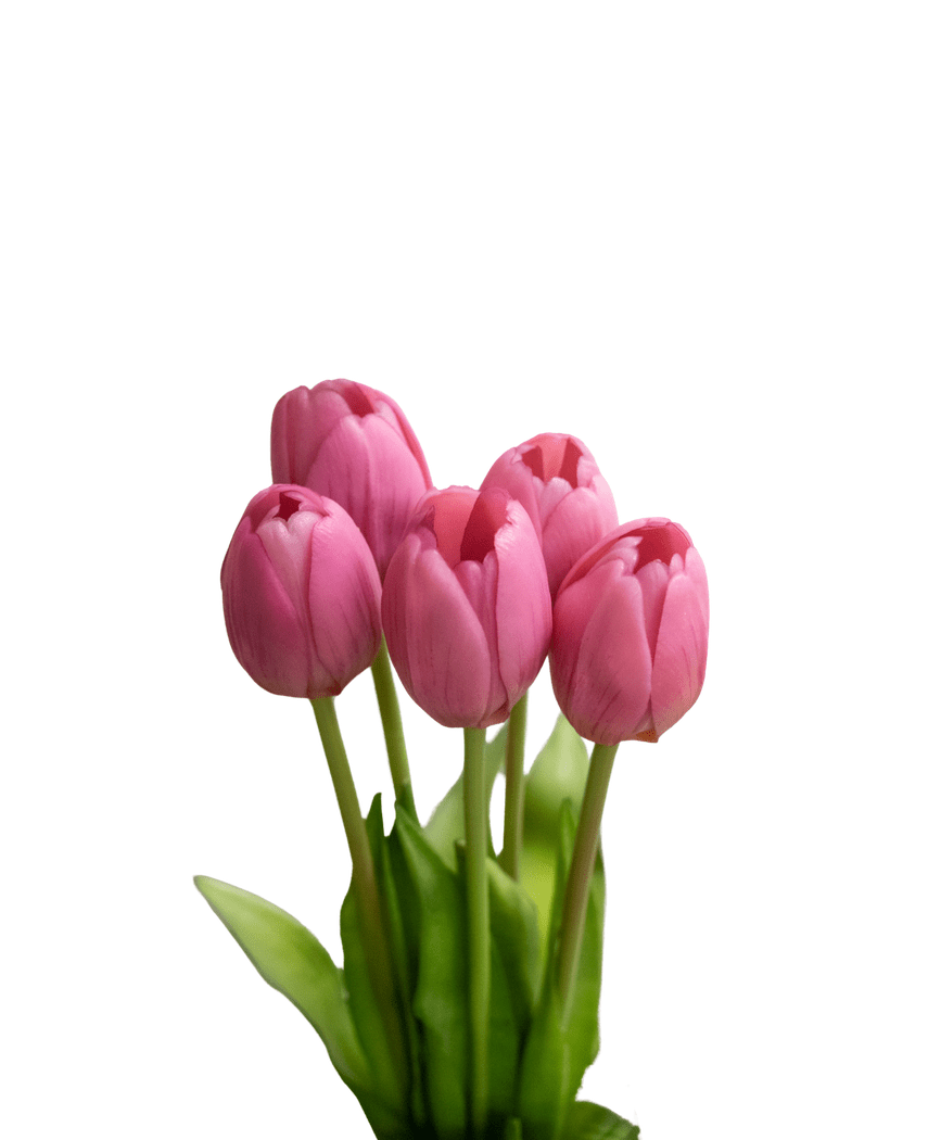 Kunstig Tulipanbukett Real Touch Lilla 40 cm