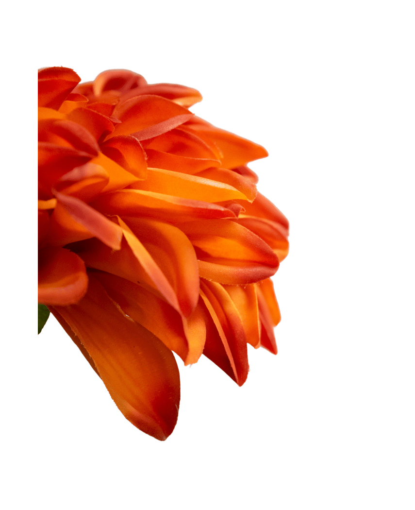 Kunstig Georgine Lotte Real Touch Oransje 72cm