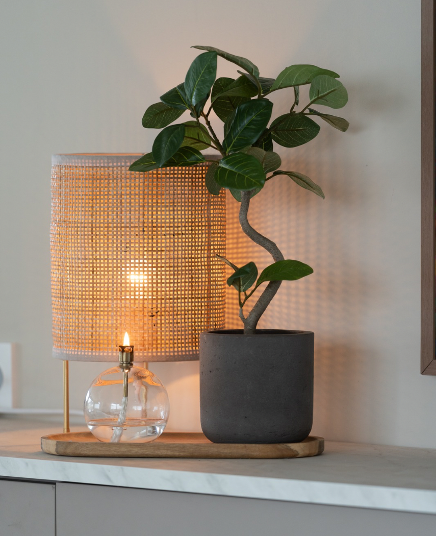 Kunstig Minitre Fikus Elastica UV 42 cm