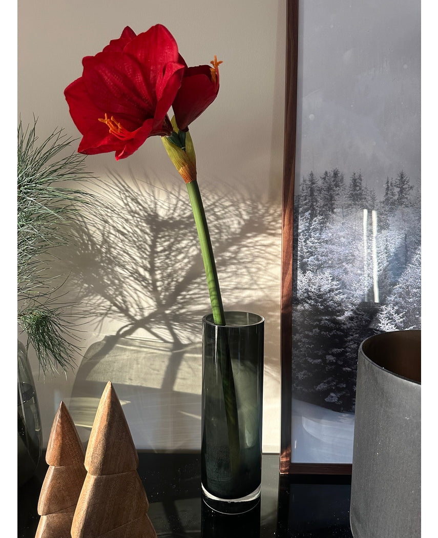 Kunstig Amaryllis Blomst Rød 66cm