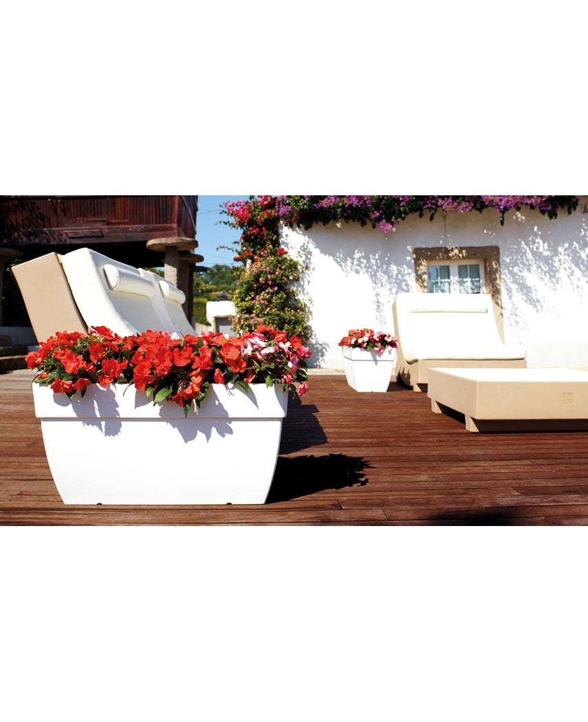 Capri XL Plante Kasse Hvit 80 cm