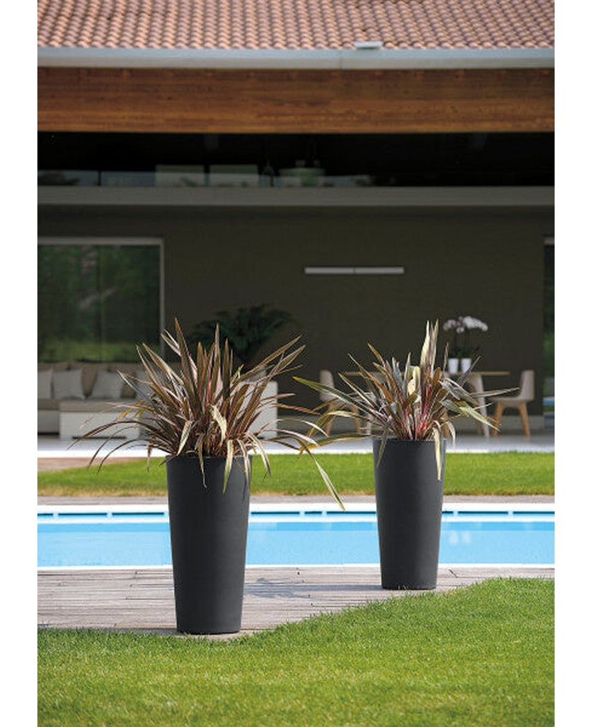 Eksklusiv Potte Sylinder Sort 75cm