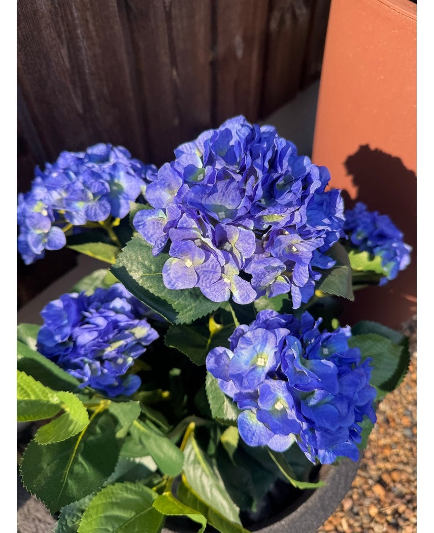 Kunstig Hortensia Ball Blå 75 cm