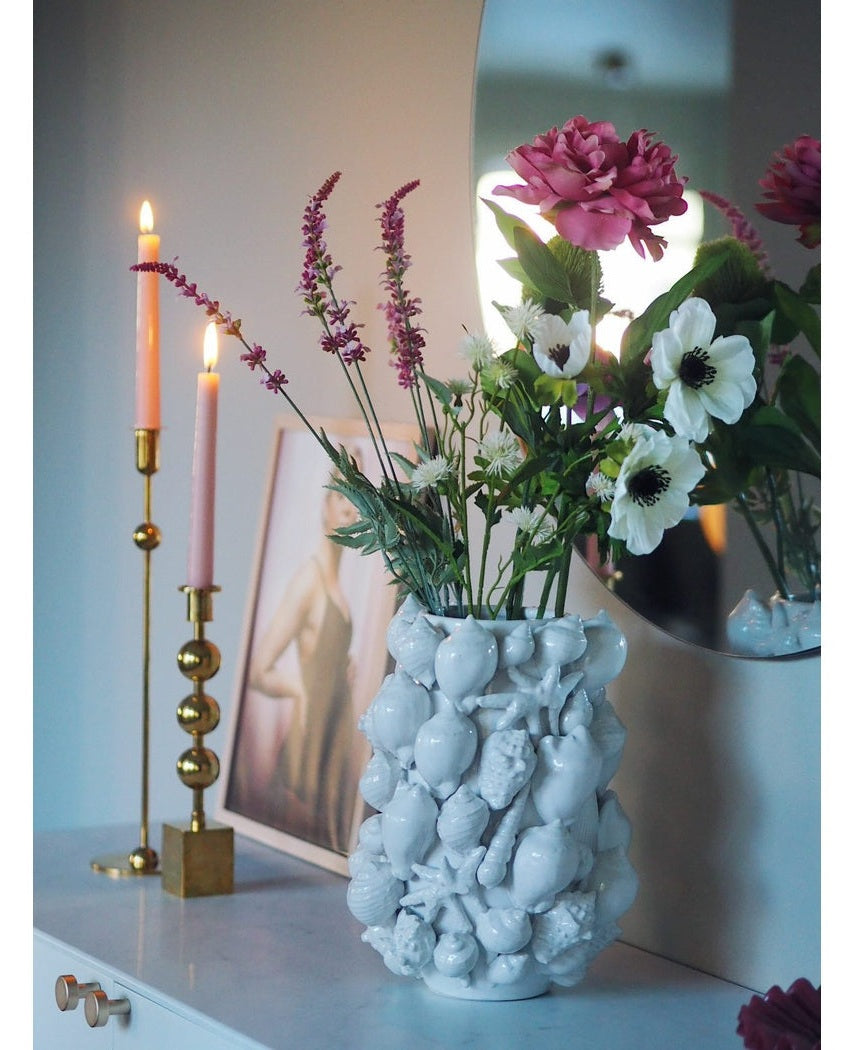 Kunstig Anemone x3 Hvit 56cm