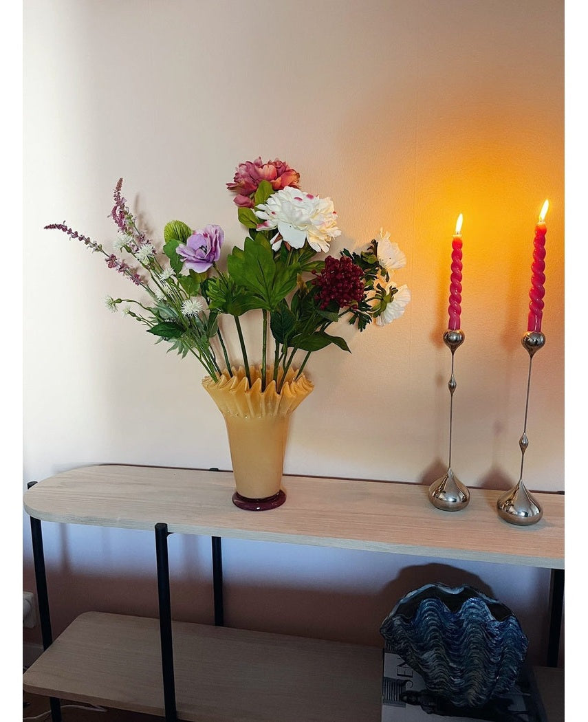 Kunstig Peon Hvit 77cm