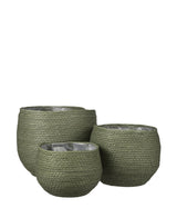 Jorck Kurv Rund Grønn Sett 3 Stk