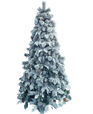 Kunstig Juletre Frost m/Snø og Kongler - Smart LED