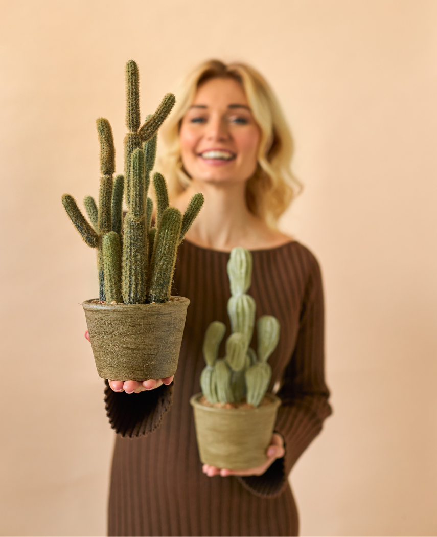 Kunstig Søylekaktus i Potte 35cm