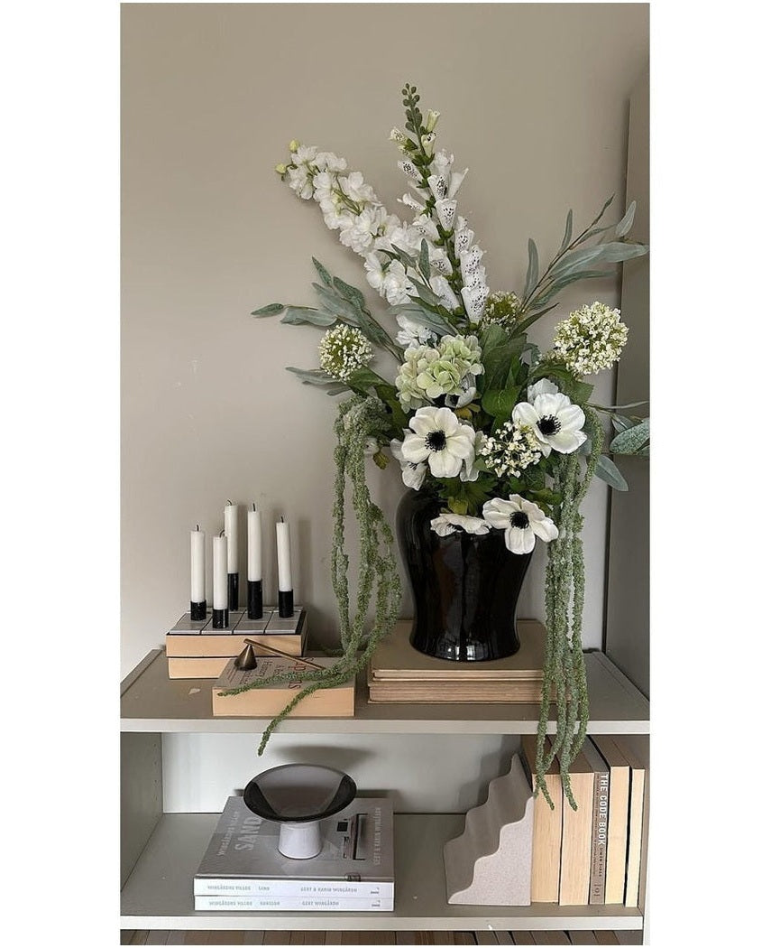 Kunstig Anemone x3 Hvit 56cm