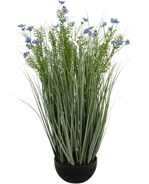Kunstig Blomstergress Lilla 90 cm brannhemmende