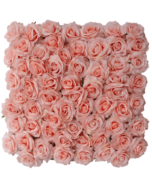 Kunstig Blomstervegg "Rosegarden Symphony" 50x50cm