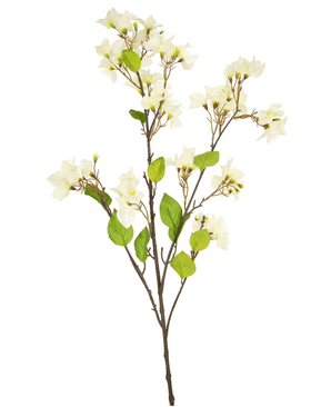 Kunstig Bougainvillea Krem/Hvit 120cm
