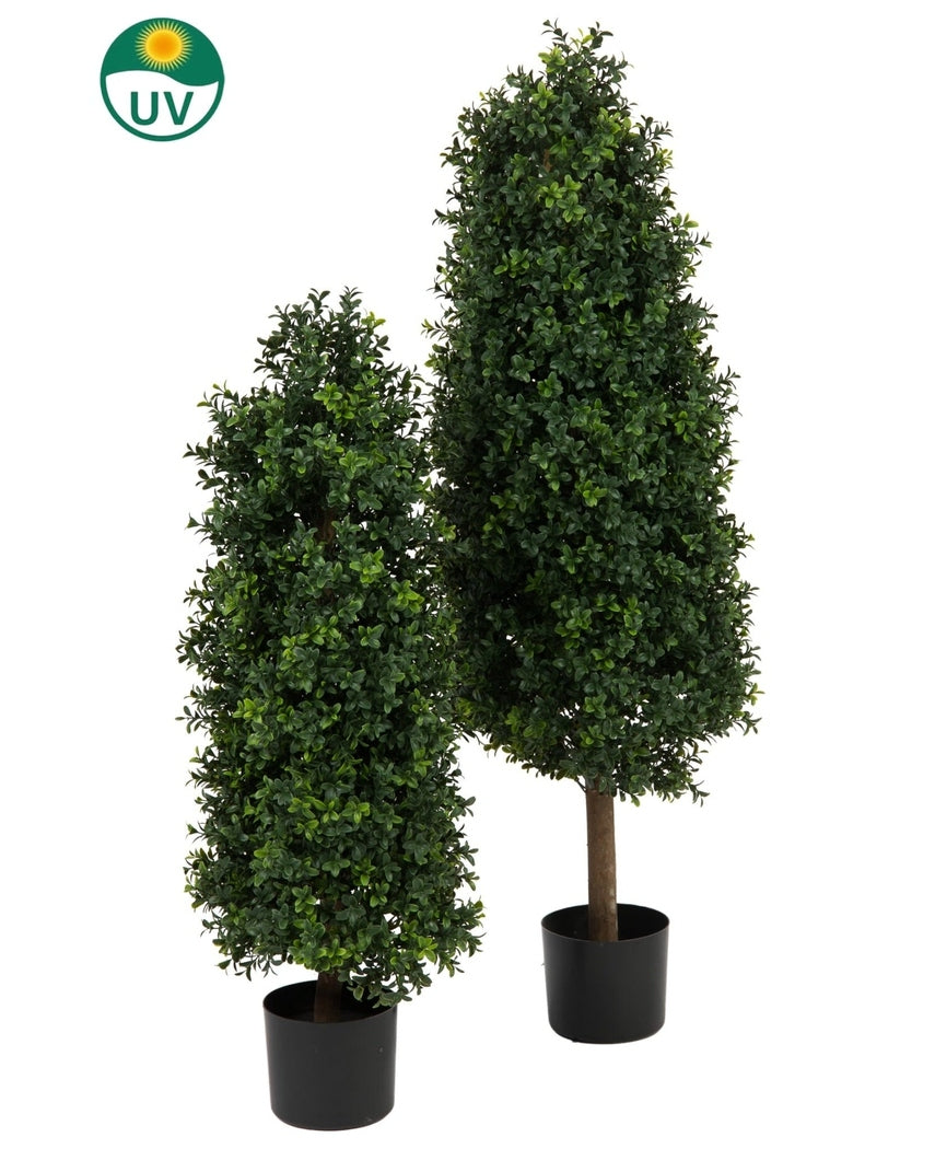 Kunstig Buksbom Pyramide Romerstil UV 120cm