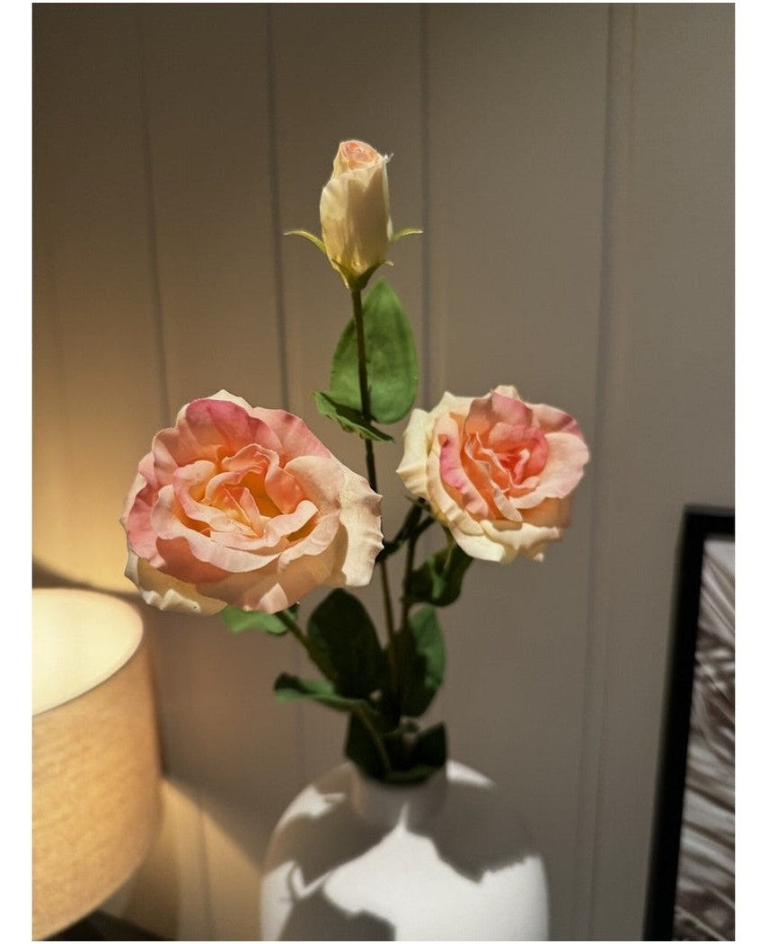 Kunstig Eustoma Real Touch Lysrosa 72cm