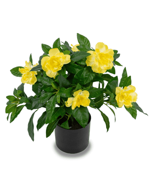 Kunstig Gardenia Gul 39cm