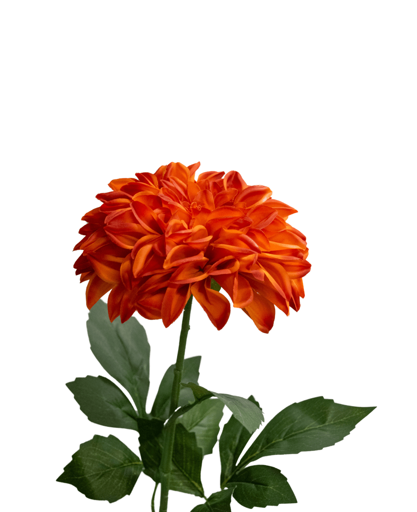 Kunstig Georgine Lotte Real Touch Oransje 72 cm