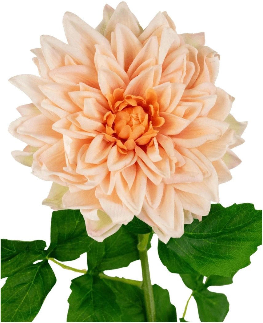 Kunstig Georgine Real Touch Champagne 70cm