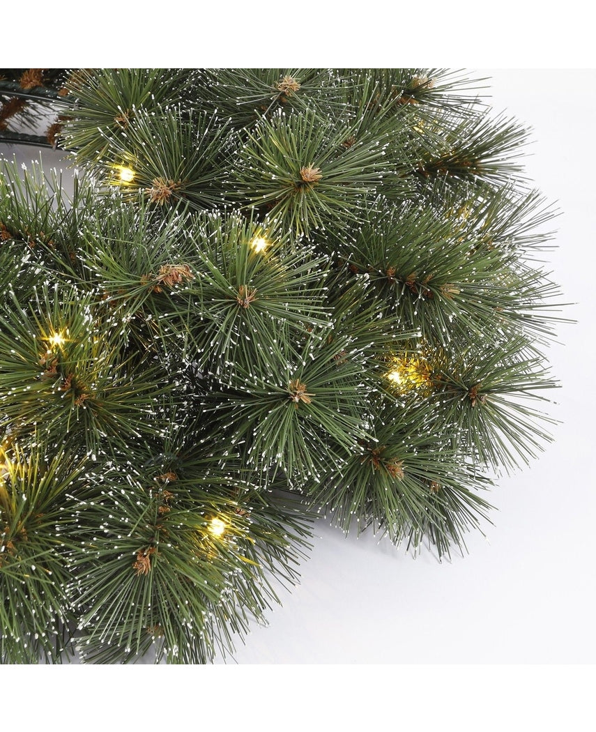 Kunstig Glendon Furu Julekrans m/lys 45cm