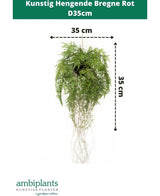Kunstig Hengende Bregne Rot D35cm