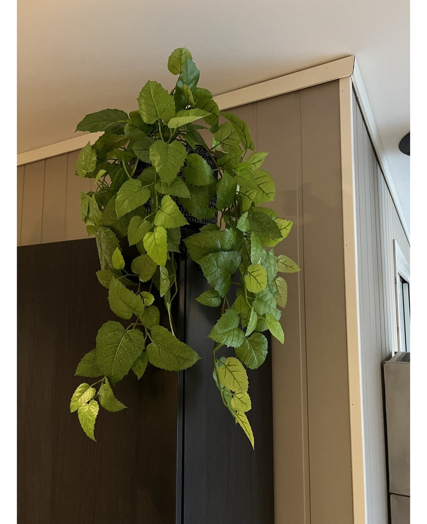 Kunstig Hengende Stuevin Busk Grønn 70cm