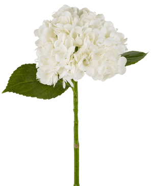 Kunstig Hortensia "Annabelle" Real Touch Hvit 55cm