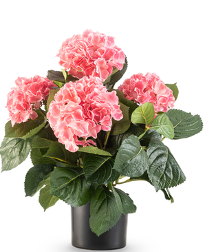 Kunstig Hortensia Deluxe Rosa UV 43 cm