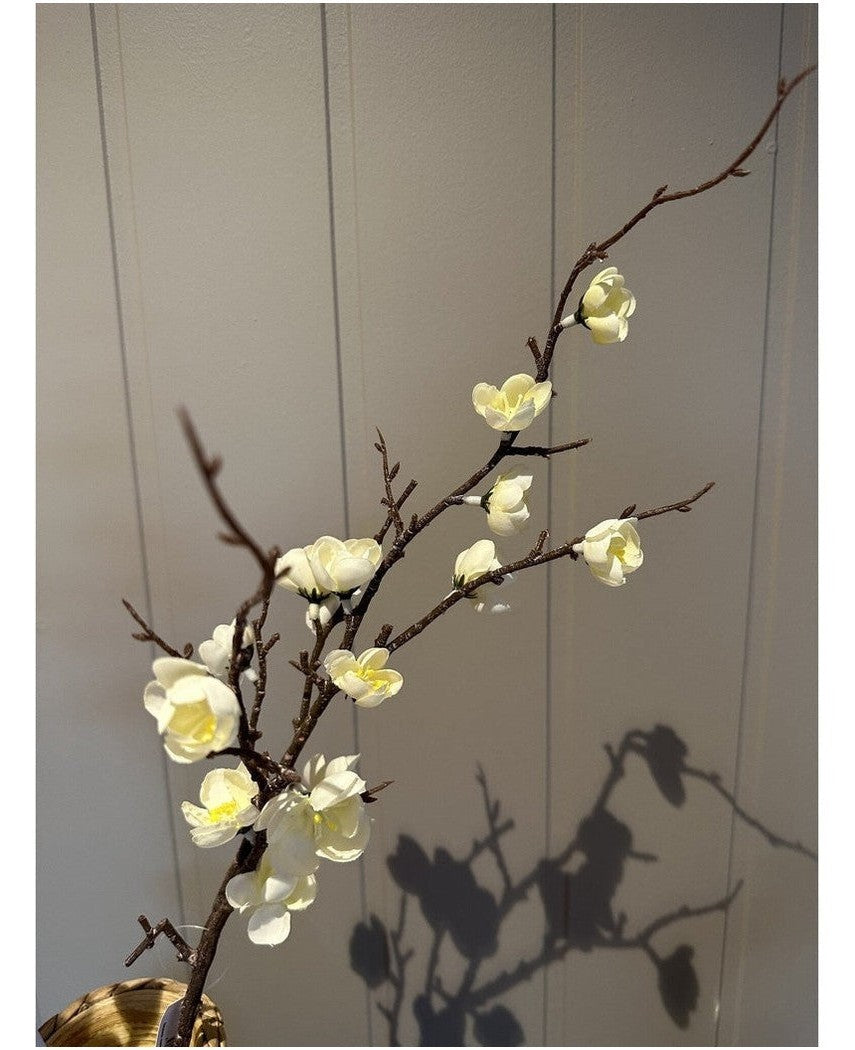 Kunstig Japansk Kirsebær Gren Hvit 78cm