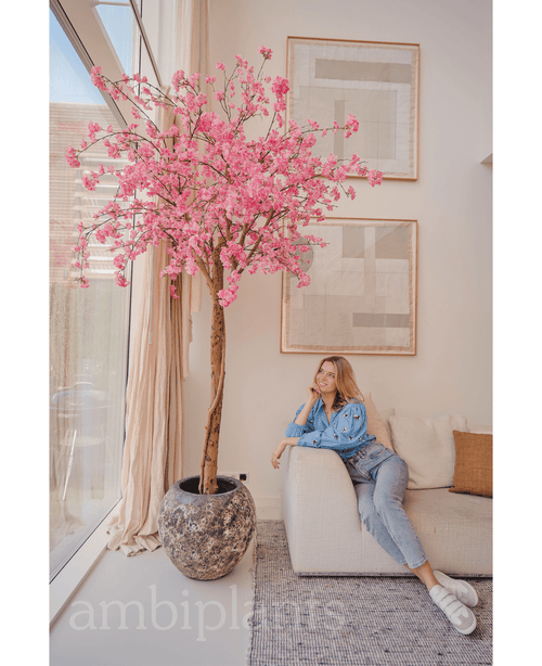 Kunstig Kirsebærtre Rosa 240cm