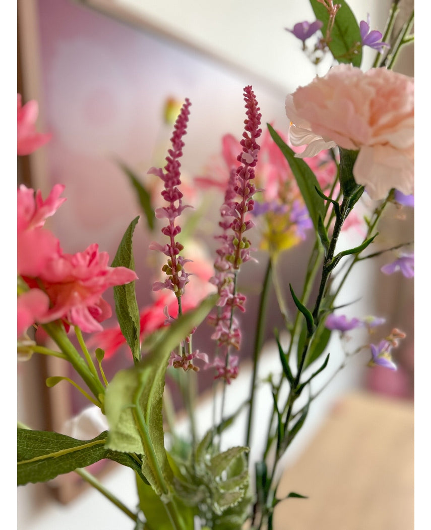 Kunstig Nellikblomst Lysrosa 69cm