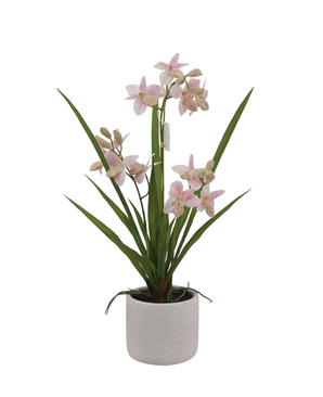 Kunstig Ophrys Orkidé Real Touch Rosa 53cm