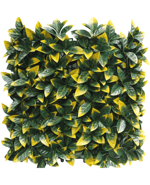 Kunstig Photonia Gul Plantevegg 50x50cm UV