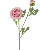 Kunstig Ranunkel Real Touch Rosa 60cm