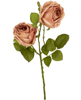 Kunstig Rose Deluxe Rosa 55 cm