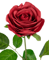 Kunstig Rose "Emine" Real Touch Rød 43cm
