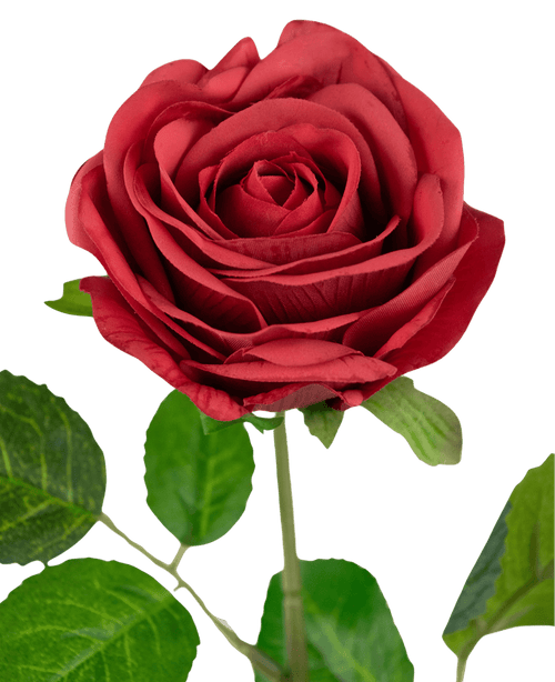 Kunstig Rose "Emine" Real Touch Rød 43cm