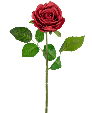 Kunstig Rose "Emine" Real Touch Rød 43cm