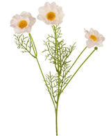 Kunstig Rosekrage Real Touch Hvit/rosa 50cm