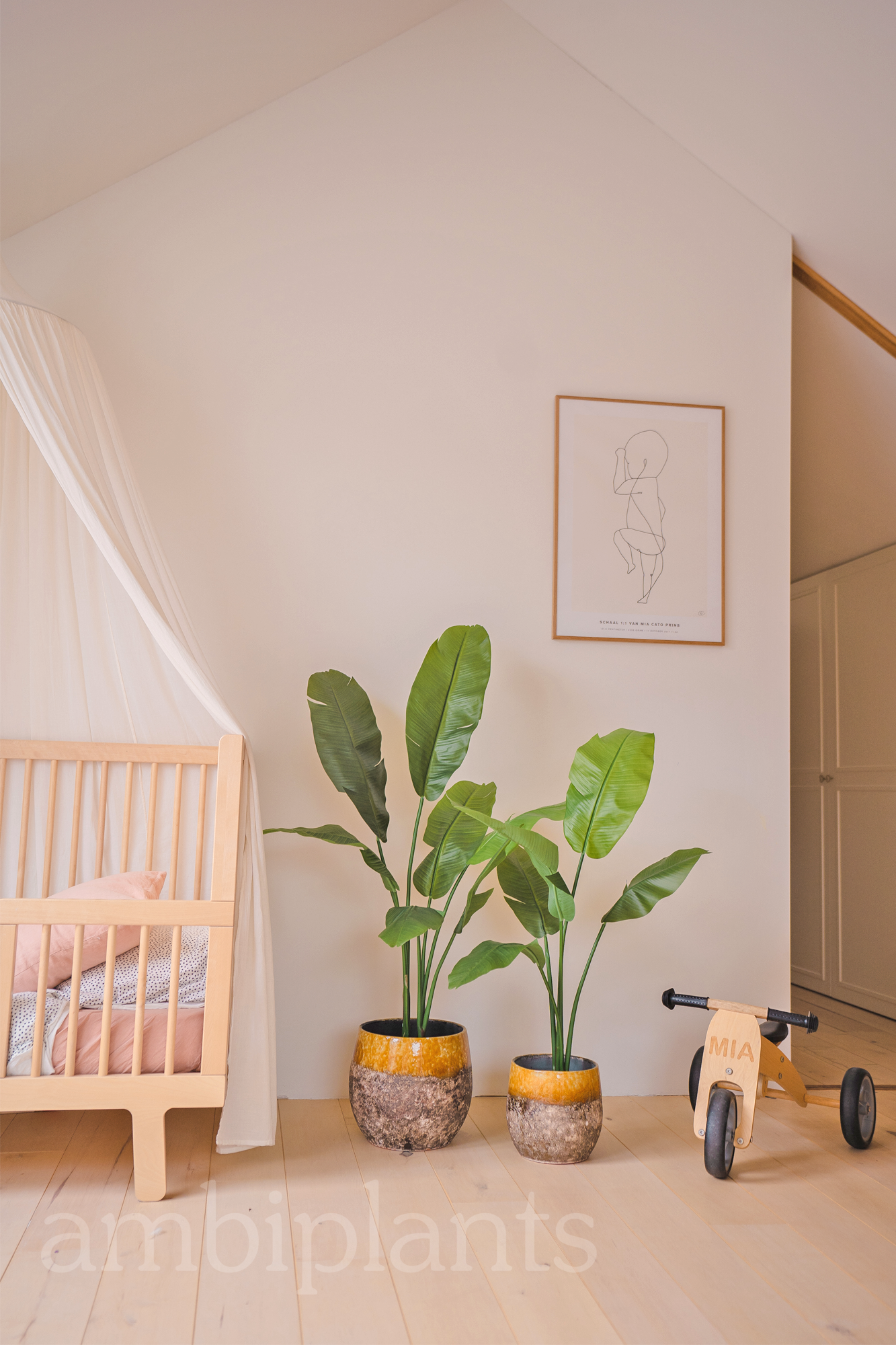 Kunstig Strelitzia Nicolai Deluxe 90cm