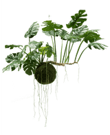Kunstig hengende plante Monstera Deluxe 80 cm