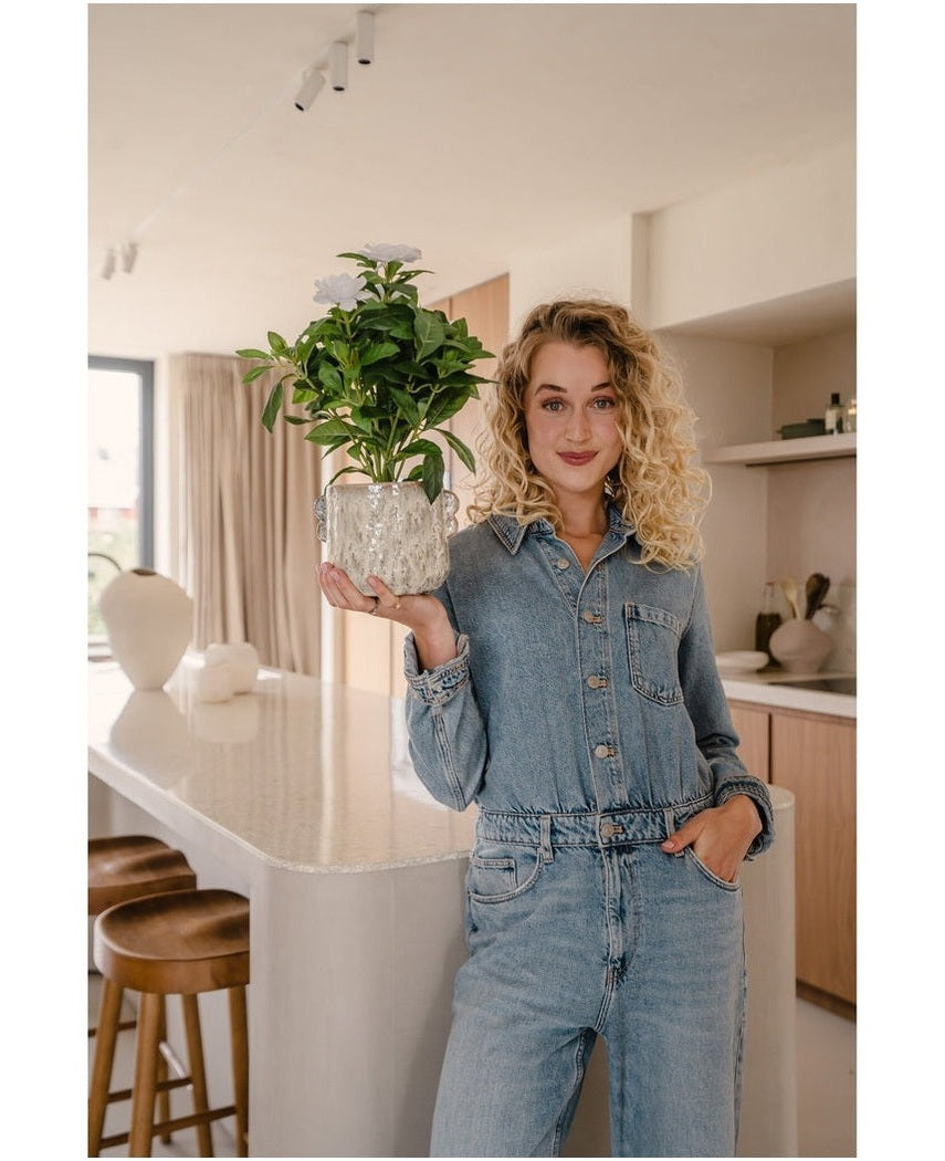 Kunstig plante Gardenia Hvit 39cm